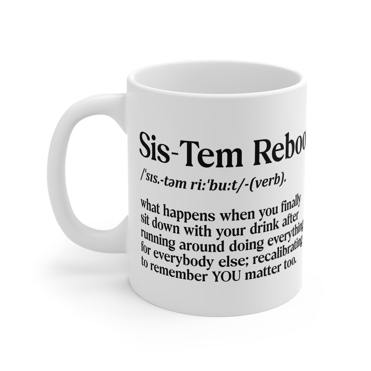 Sis-Tem Reboot Definition Mug