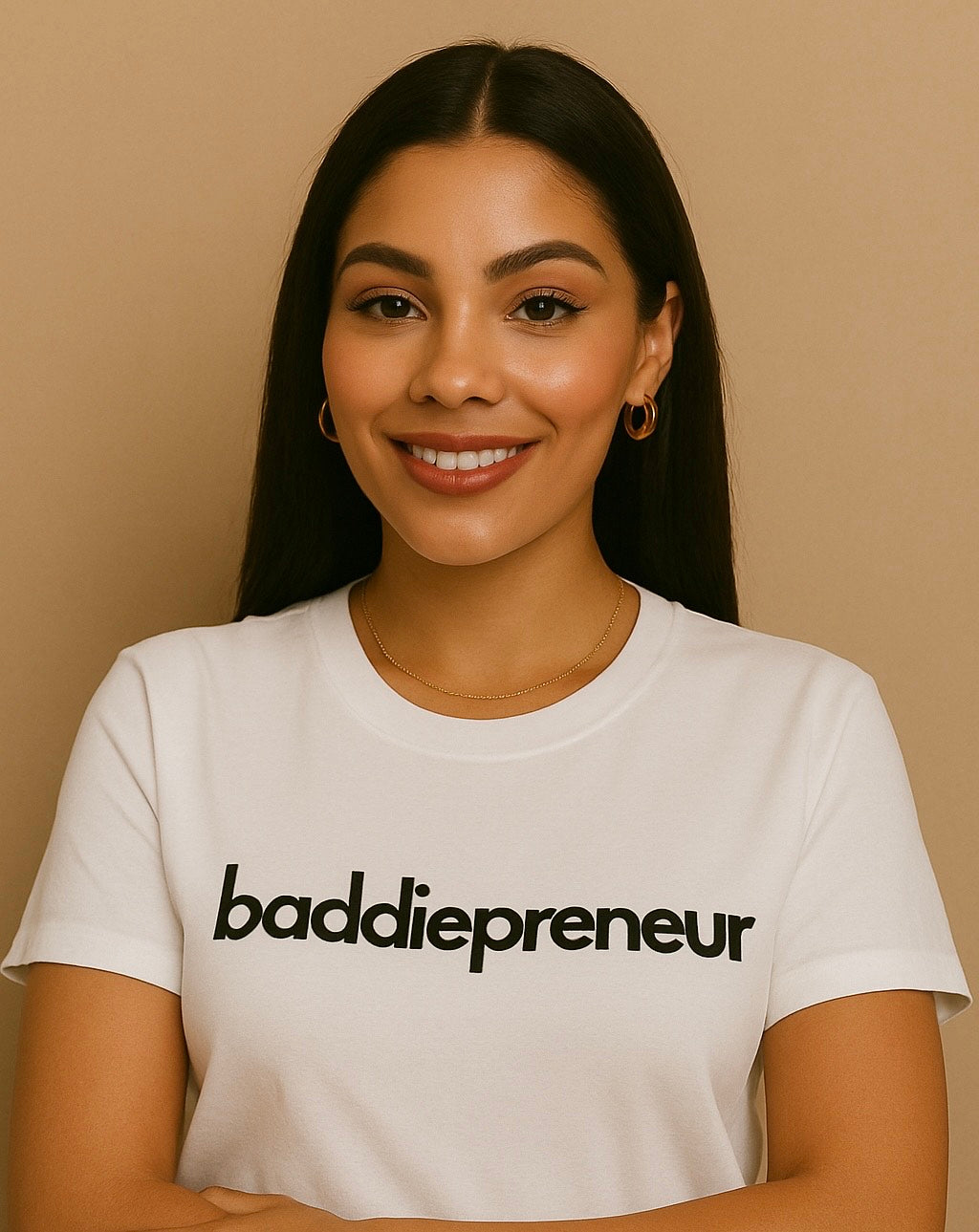 Baddiepreneur White T-Shirt - Black Writing